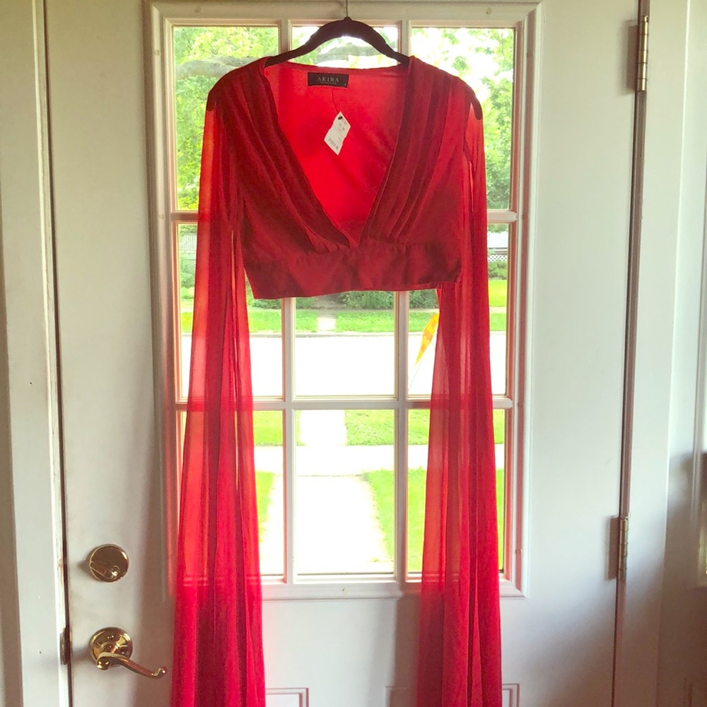 Super Extravagant Red Blouse